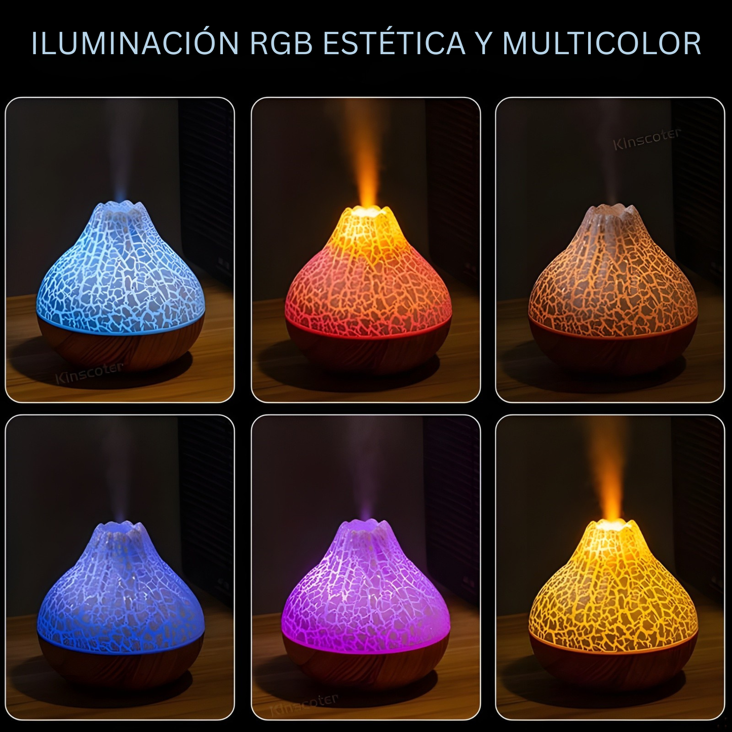 Humidificador Volcánico