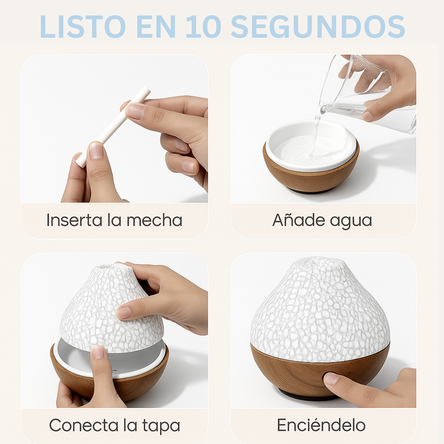 Humidificador Volcánico